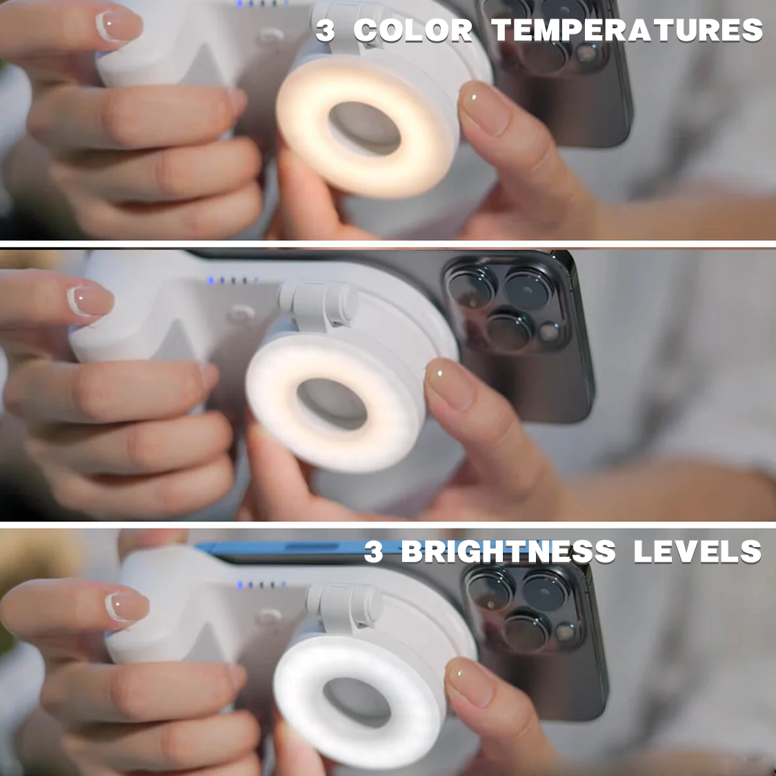 ClipGlow™ 3in1 Magnetic Phone Light