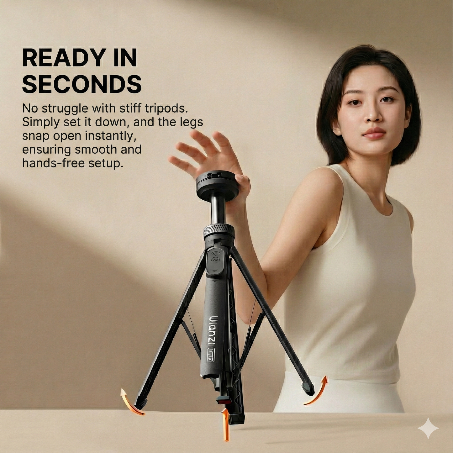 TapPod 2.0™ 2-Sided Magnetic Tripod